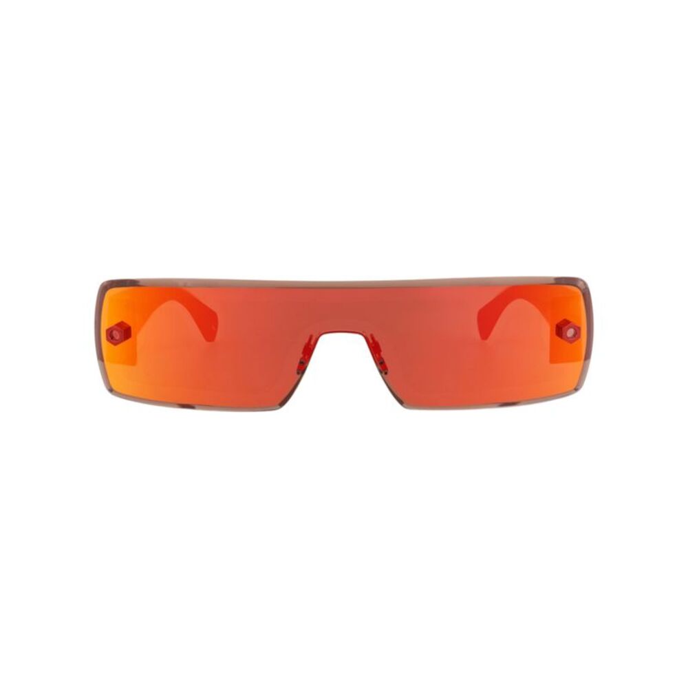 Alaia Shield-Frame Metal Sunglasses Red Womens